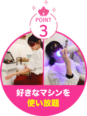 好きなマシンを使い放題